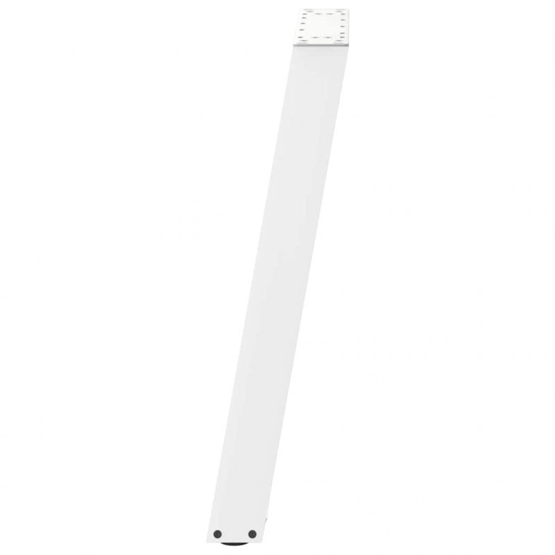Nogi do stołu jadalnego w kształcie litery U 2 szt. Białe 60x(72-73) cm Stal
