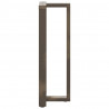 Nogi do stołu barowego w kształcie litery T 2 szt. Czarne 50x35x(110-111) cm Stal