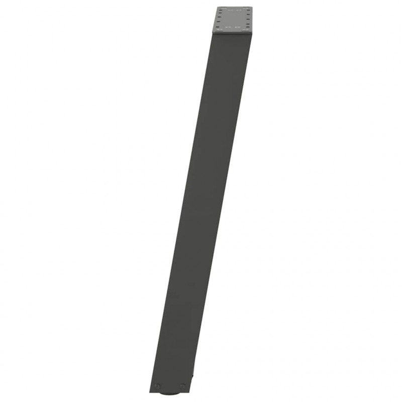 Nogi do stołu jadalnego w kształcie litery U 2 szt. Antracyt 60x(72-73) cm Stal