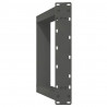 Nogi do stołu jadalnego w kształcie litery U 2 szt. Antracyt 60x(72-73) cm Stal