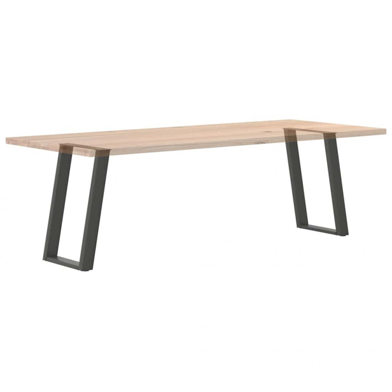 Nogi do stołu jadalnego w kształcie litery U 2 szt. Antracyt 60x(72-73) cm Stal
