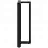 Nogi do stołu barowego w kształcie litery T 2 szt. Czarne 60x35x(110-111) cm Stal