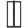 Nogi do stołu barowego w kształcie litery T 2 szt. Czarne 60x35x(110-111) cm Stal