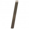 Nogi do stołu jadalnego w kształcie litery U 2 szt. Naturalna stal 60x(72-73) cm Stal