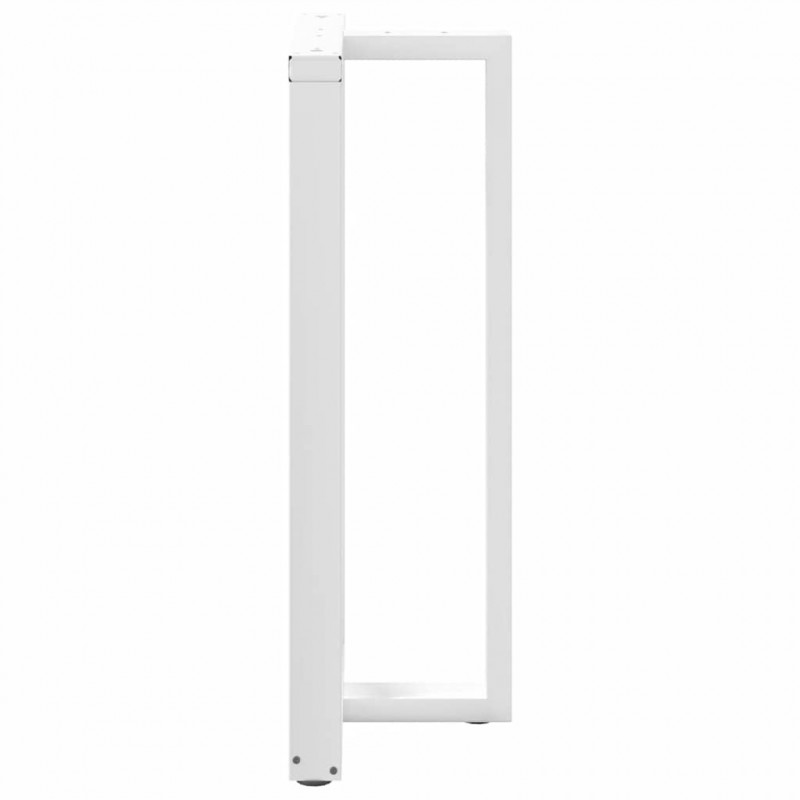 Nogi do stołu barowego w kształcie litery T 2 szt. Białe 60x35x(110-111) cm Stal
