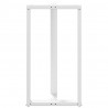 Nogi do stołu barowego w kształcie litery T 2 szt. Białe 60x35x(110-111) cm Stal