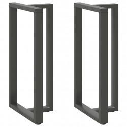 Nogi do stołu barowego w kształcie litery T 2 szt. Antracyt 60x35x(110-111) cm Stal