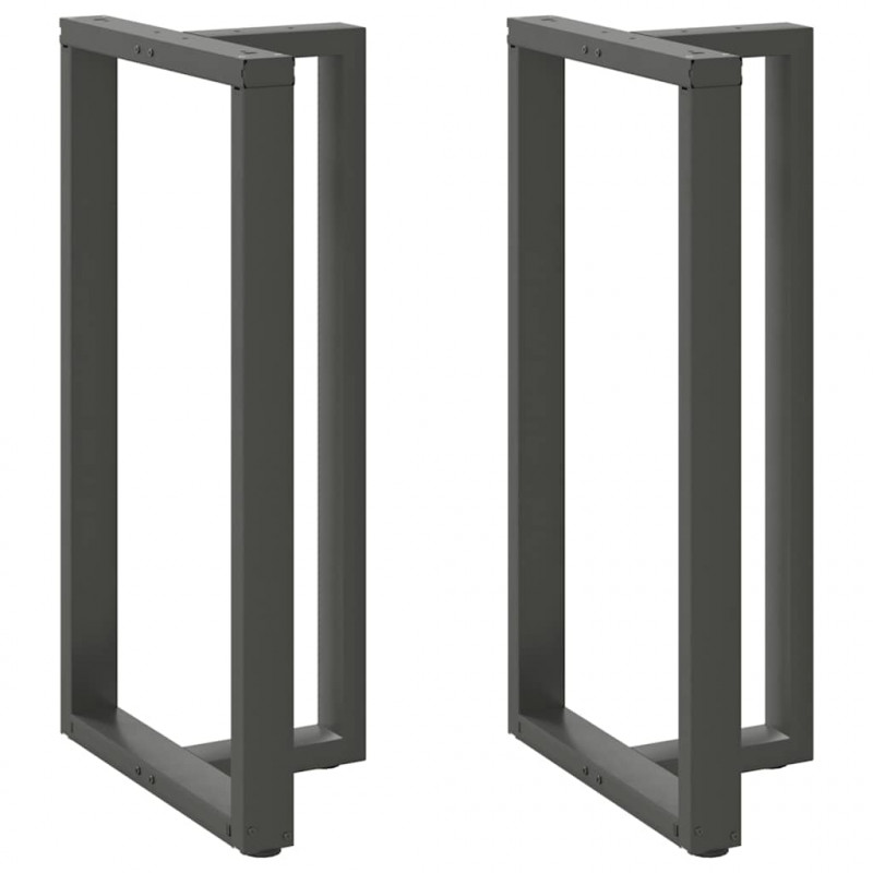 Nogi do stołu barowego w kształcie litery T 2 szt. Antracyt 60x35x(110-111) cm Stal