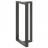 Nogi do stołu barowego w kształcie litery T 2 szt. Antracyt 60x35x(110-111) cm Stal