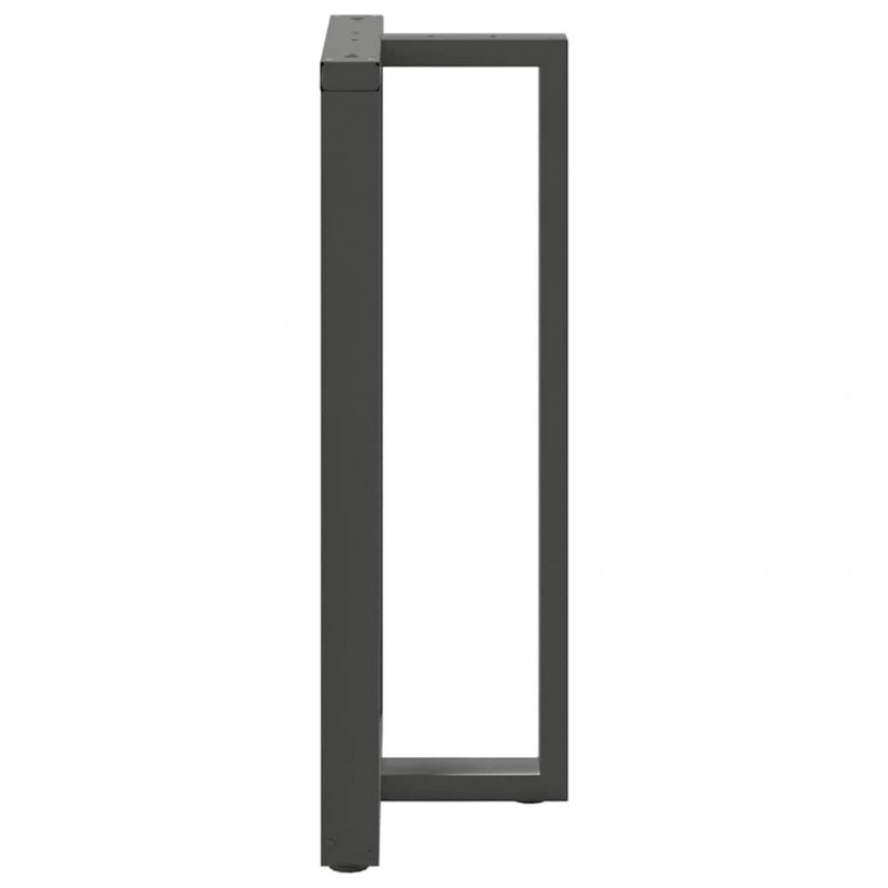 Nogi do stołu barowego w kształcie litery T 2 szt. Antracyt 60x35x(110-111) cm Stal