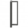 Nogi do stołu barowego w kształcie litery T 2 szt. Antracyt 60x35x(110-111) cm Stal