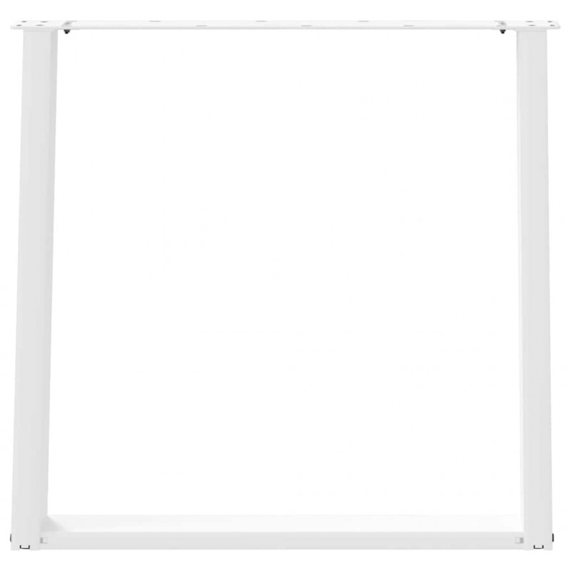 Nogi do stołu jadalnego w kształcie litery U 2 szt. Białe 70x(72-73) cm Stal
