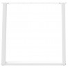 Nogi do stołu jadalnego w kształcie litery U 2 szt. Białe 70x(72-73) cm Stal