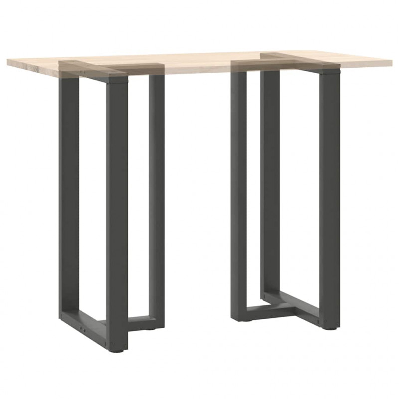Nogi do stołu barowego w kształcie litery T 2 szt. Antracyt 60x35x(110-111) cm Stal