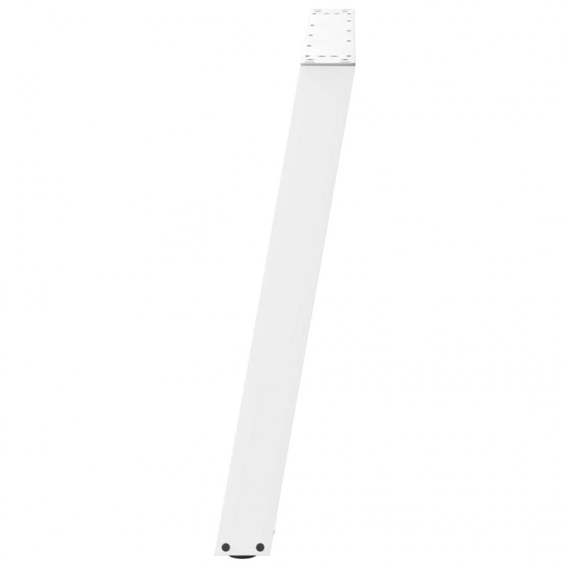 Nogi do stołu jadalnego w kształcie litery U 2 szt. Białe 70x(72-73) cm Stal