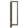 Nogi do stołu barowego w kształcie litery T 2 szt. Czarne 60x35x(110-111) cm Stal
