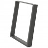 Nogi do stołu jadalnego w kształcie litery U 2 szt. Antracyt 70x(72-73) cm Stal