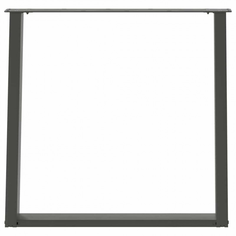 Nogi do stołu jadalnego w kształcie litery U 2 szt. Antracyt 70x(72-73) cm Stal