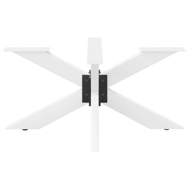 Noga stolika kawowego Pająk Kształt Biały 98x58x(42-43) cm Stal