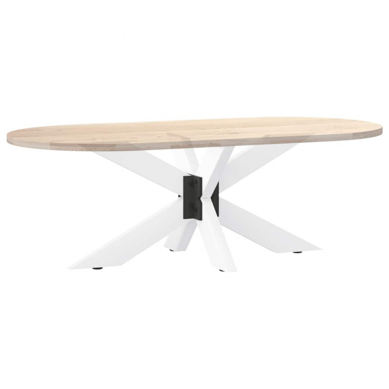 Noga stolika kawowego Pająk Kształt Biały 98x58x(42-43) cm Stal