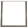 Nogi do stołu jadalnego w kształcie litery U 2 szt. Naturalna stal 70x(72-73) cm Stal