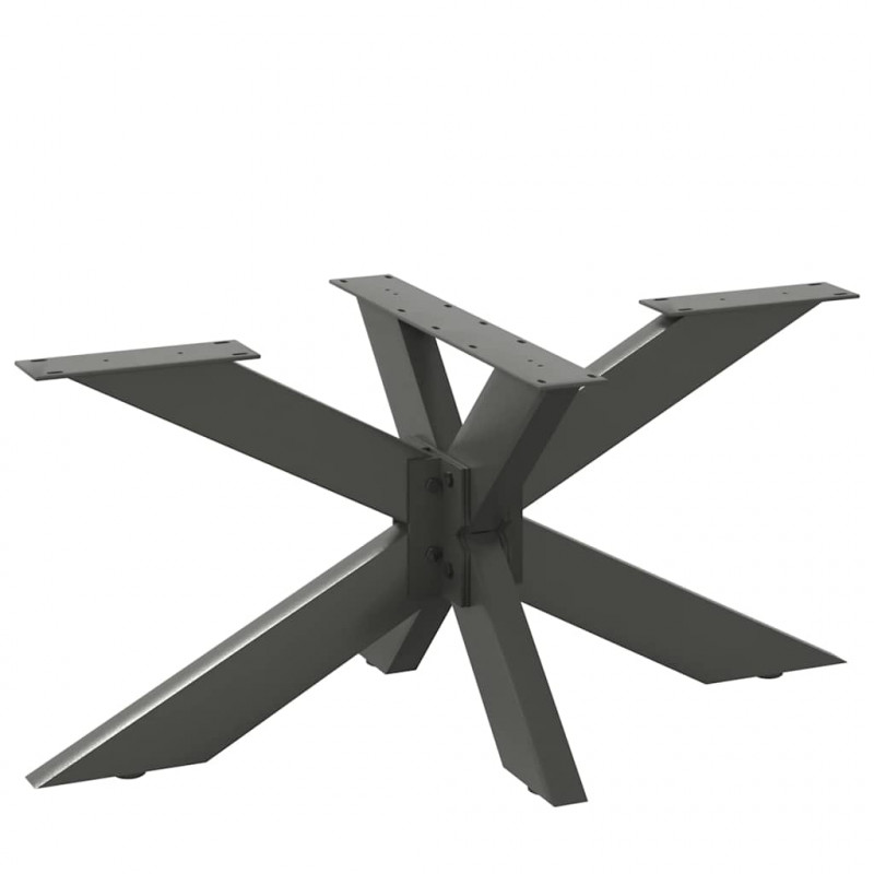 Noga stolika kawowego Pająk Kształt Antracyt 98x58x(42-43) cm Stal