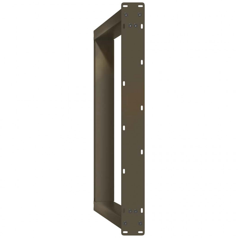 Nogi do stołu jadalnego w kształcie litery U 2 szt. Naturalna stal 70x(72-73) cm Stal