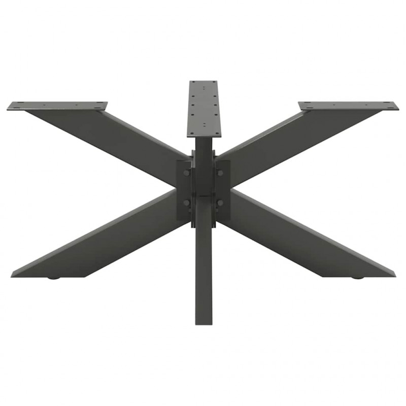Noga stolika kawowego Pająk Kształt Antracyt 98x58x(42-43) cm Stal