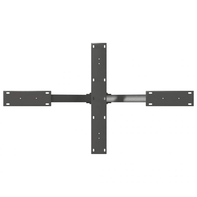 Noga stolika kawowego Pająk Kształt Antracyt 98x58x(42-43) cm Stal