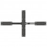 Noga stolika kawowego Pająk Kształt Antracyt 98x58x(42-43) cm Stal