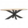 Noga stolika kawowego Pająk Kształt Antracyt 98x58x(42-43) cm Stal