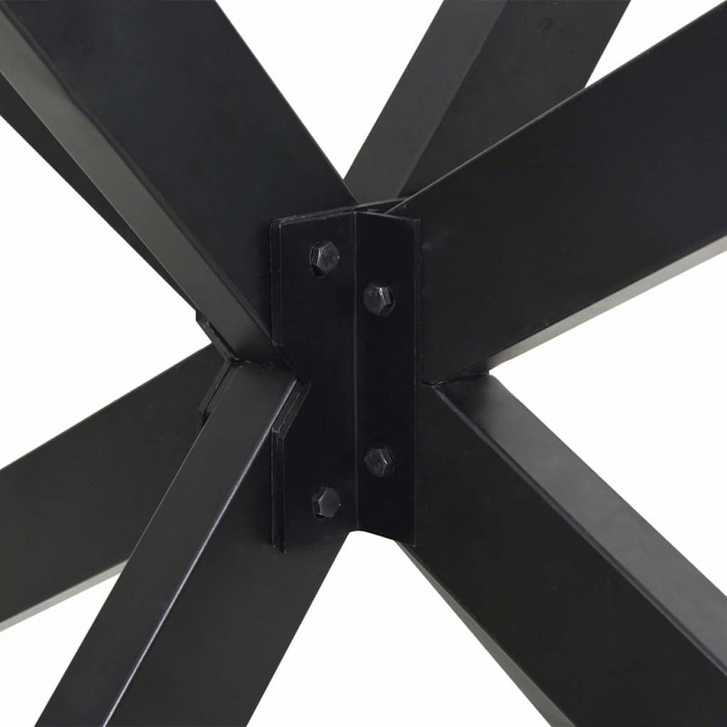 Noga stolika kawowego Pająk Kształt Antracyt 98x58x(42-43) cm Stal