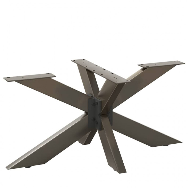 Noga stolika kawowego Pająk Kształt Czarny 98x58x(42-43) cm Stal