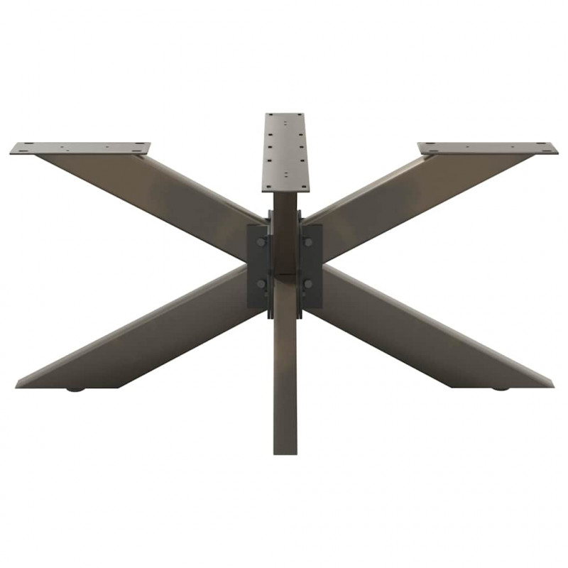 Noga stolika kawowego Pająk Kształt Czarny 98x58x(42-43) cm Stal