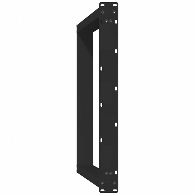 Nogi do stołu jadalnego w kształcie litery U 2 szt. Czarne 80x(72-73) cm Stal