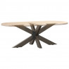 Noga stolika kawowego Pająk Kształt Czarny 98x58x(42-43) cm Stal