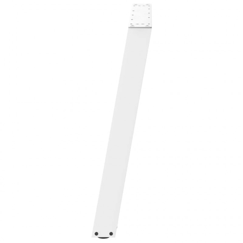 Nogi do stołu jadalnego w kształcie litery U 2 szt. Białe 80x(72-73) cm Stal
