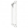 Nogi do stołu jadalnego w kształcie litery U 2 szt. Białe 80x(72-73) cm Stal