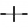 Noga do stołu jadalnego Spider Shape Czarny 120x68x(72-73) cm Stal