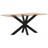 Noga do stołu jadalnego Spider Shape Czarny 120x68x(72-73) cm Stal