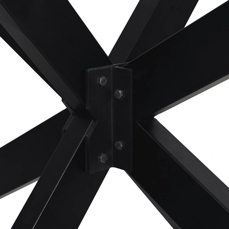 Noga do stołu jadalnego Spider Shape Czarny 120x68x(72-73) cm Stal