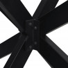 Noga do stołu jadalnego Spider Shape Czarny 120x68x(72-73) cm Stal