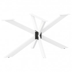Noga do stołu jadalnego Pająk Kształt Biały 120x68x(72-73) cm Stal