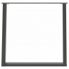 Nogi do stołu jadalnego w kształcie litery U 2 szt. Antracyt 80x(72-73) cm Stal