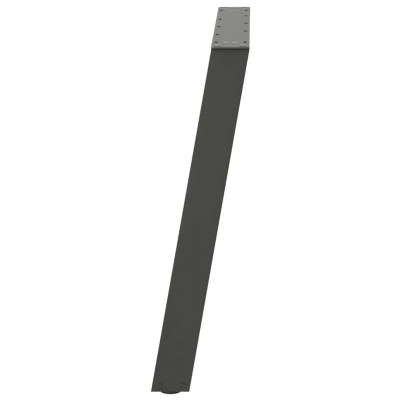 Nogi do stołu jadalnego w kształcie litery U 2 szt. Antracyt 80x(72-73) cm Stal