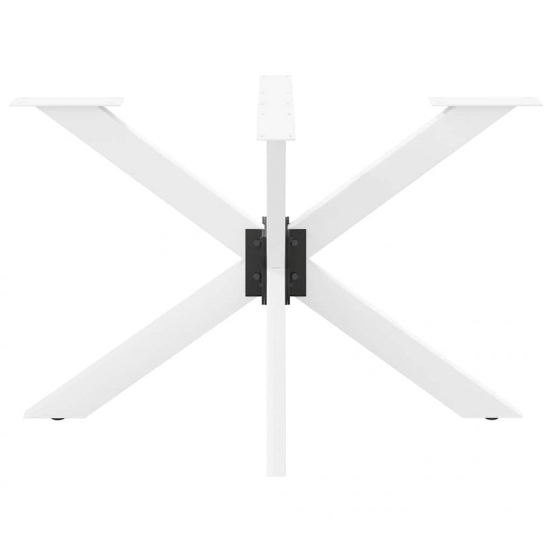 Noga do stołu jadalnego Pająk Kształt Biały 120x68x(72-73) cm Stal