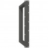 Nogi do stołu jadalnego w kształcie litery U 2 szt. Antracyt 80x(72-73) cm Stal