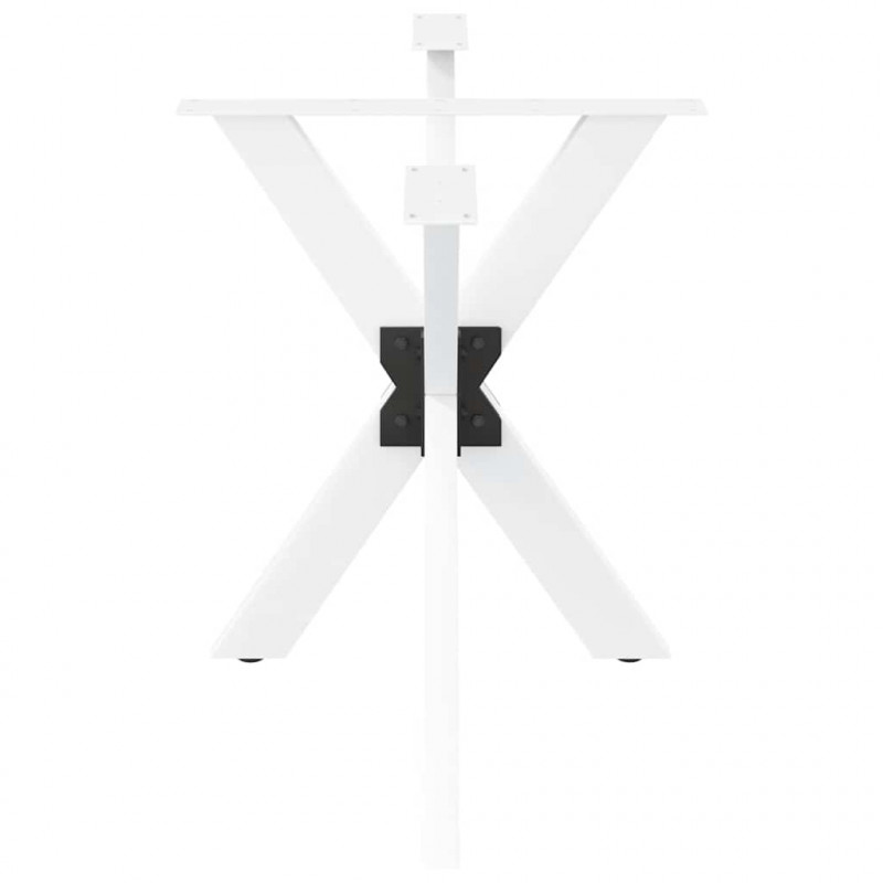 Noga do stołu jadalnego Pająk Kształt Biały 120x68x(72-73) cm Stal