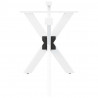 Noga do stołu jadalnego Pająk Kształt Biały 120x68x(72-73) cm Stal