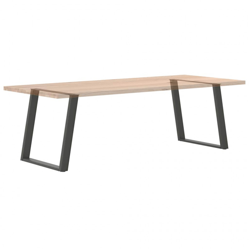 Nogi do stołu jadalnego w kształcie litery U 2 szt. Antracyt 80x(72-73) cm Stal